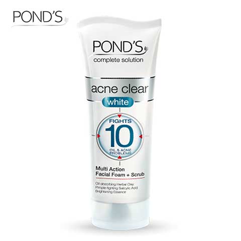 PONDS FACIAL FOAM CS ACNECLEAR WHITE100G